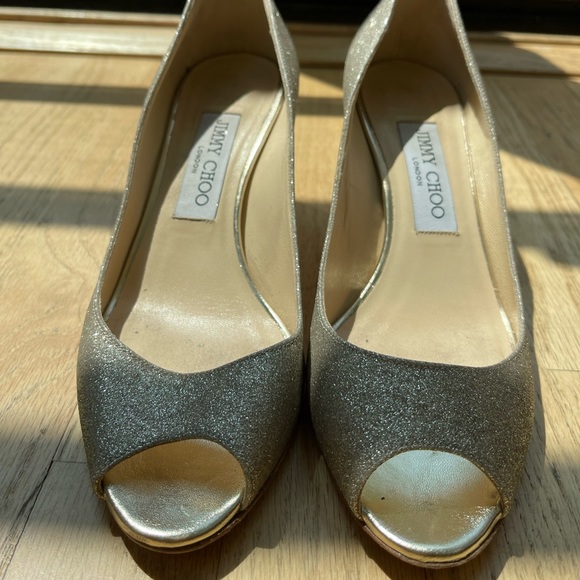 Jimmy choo Romy 60 in platinum ice size 36 1/2 - Picture 2 of 10